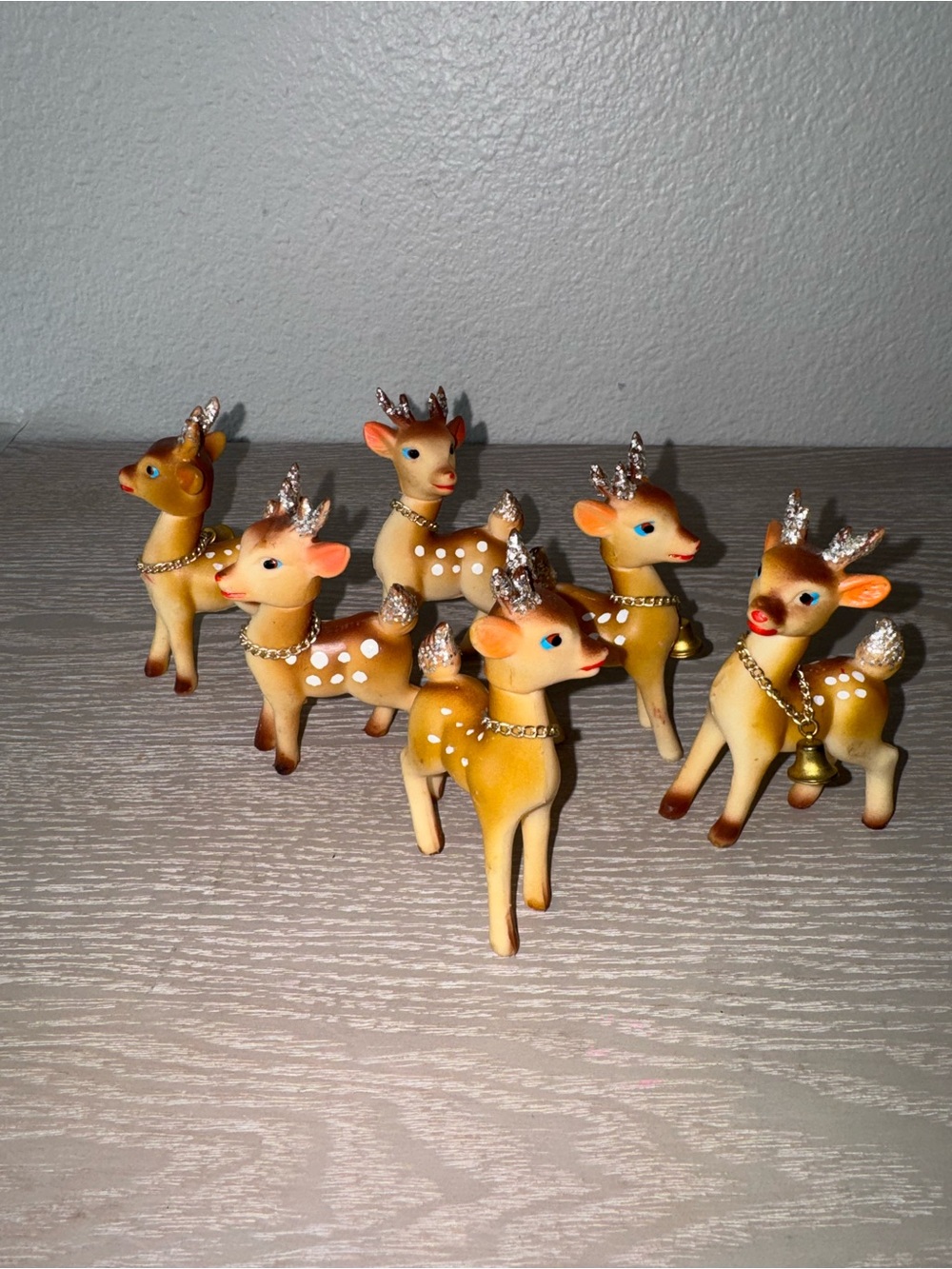 Rubber Fawn Christmas Reindeer Deer, Head Moves -Japan